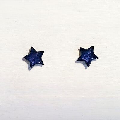 Mini borchie a stella - Perla di mezzanotte, SKU668
