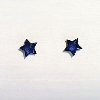 Mini star studs - Midnight pearl ,SKU668