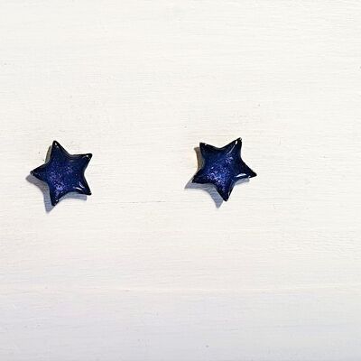 Mini star studs - Midnight pearl ,SKU668