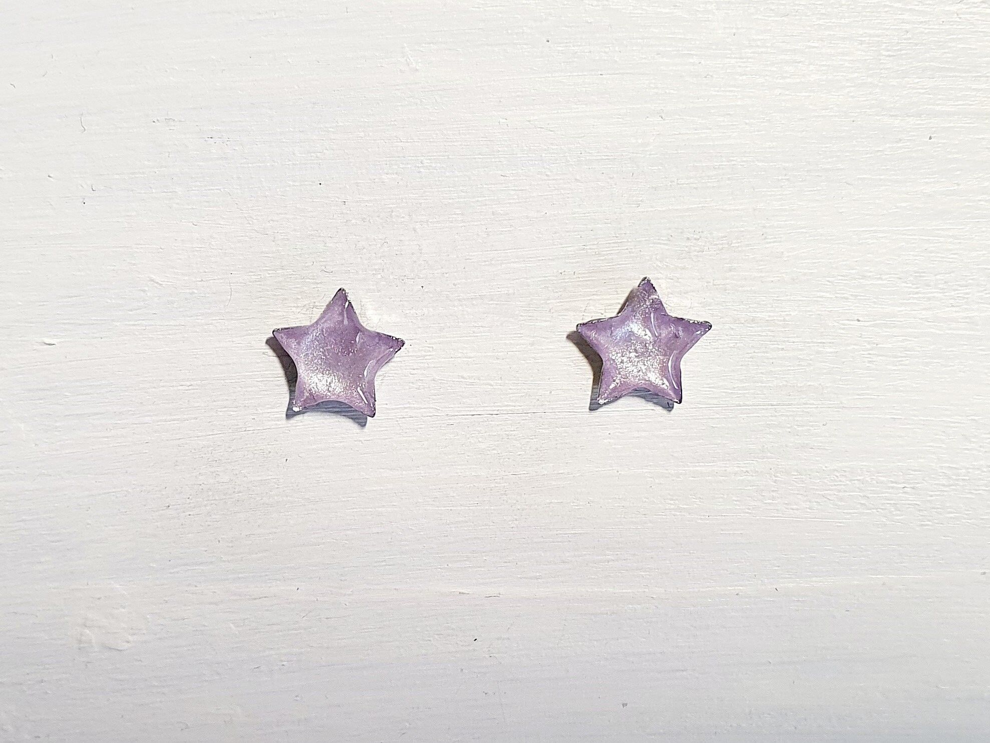 Mini tachuelas de estrella - Perla lila, SKU670