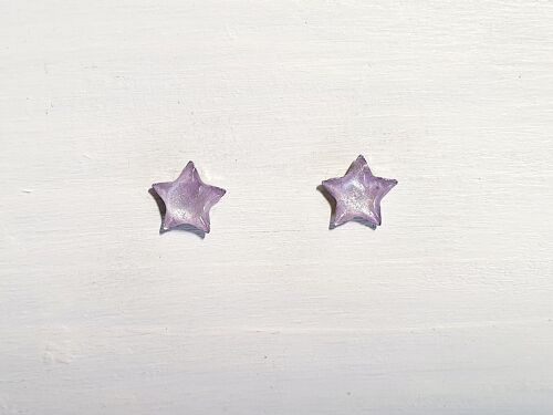 Mini star studs - Lilac pearl ,SKU670