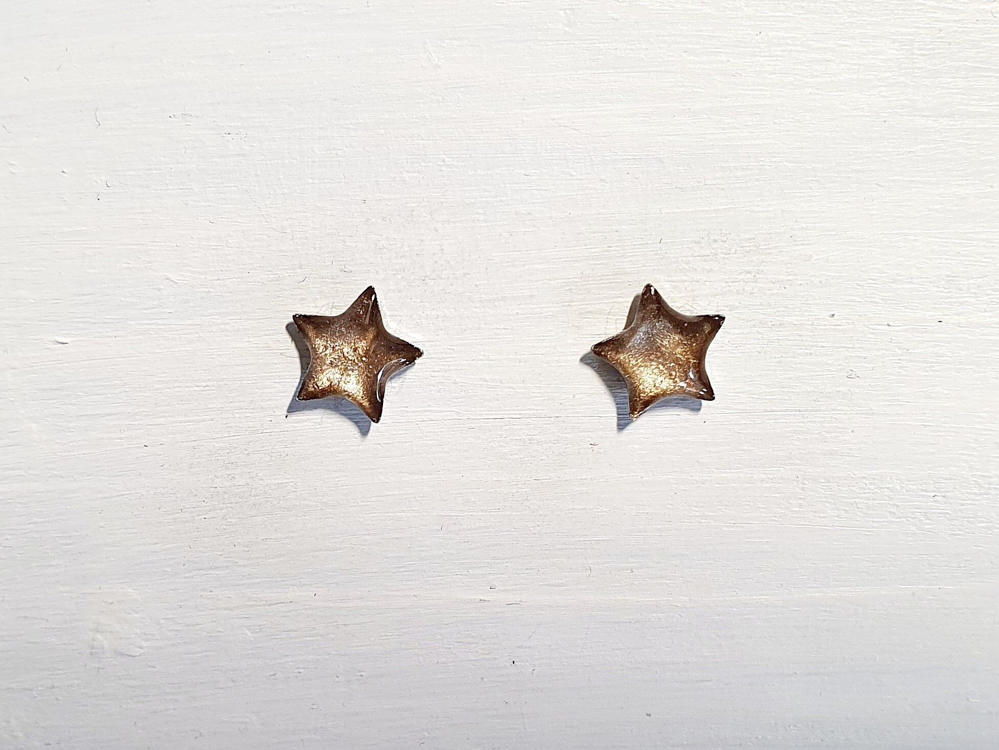 Mini tachuelas de estrella - Latte pearl, SKU672