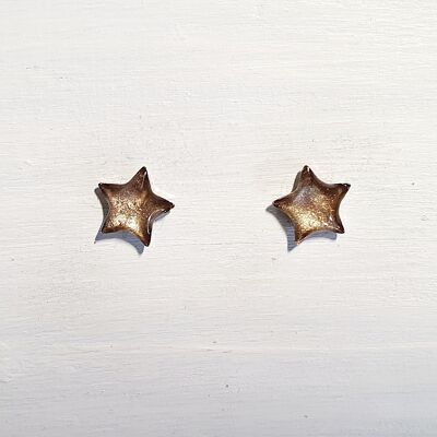 Mini star studs - Latte pearl ,SKU672