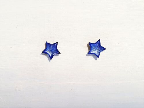 Mini star studs - Cornflower pearl ,SKU676