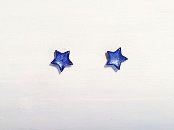Mini clous étoiles - Perle bleuet ,SKU676