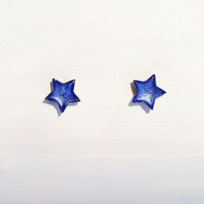 Mini star studs - Cornflower pearl ,SKU676