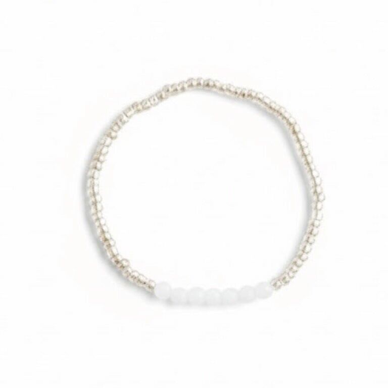 Lotus bracelet white