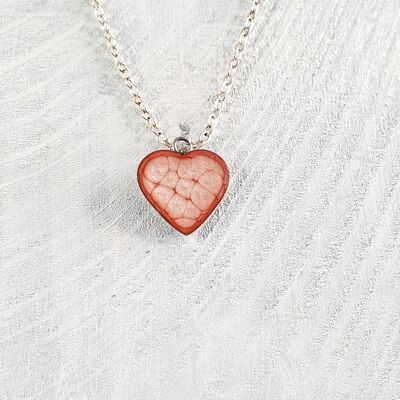 Heart pendant-neckclace - Pink ,SKU751