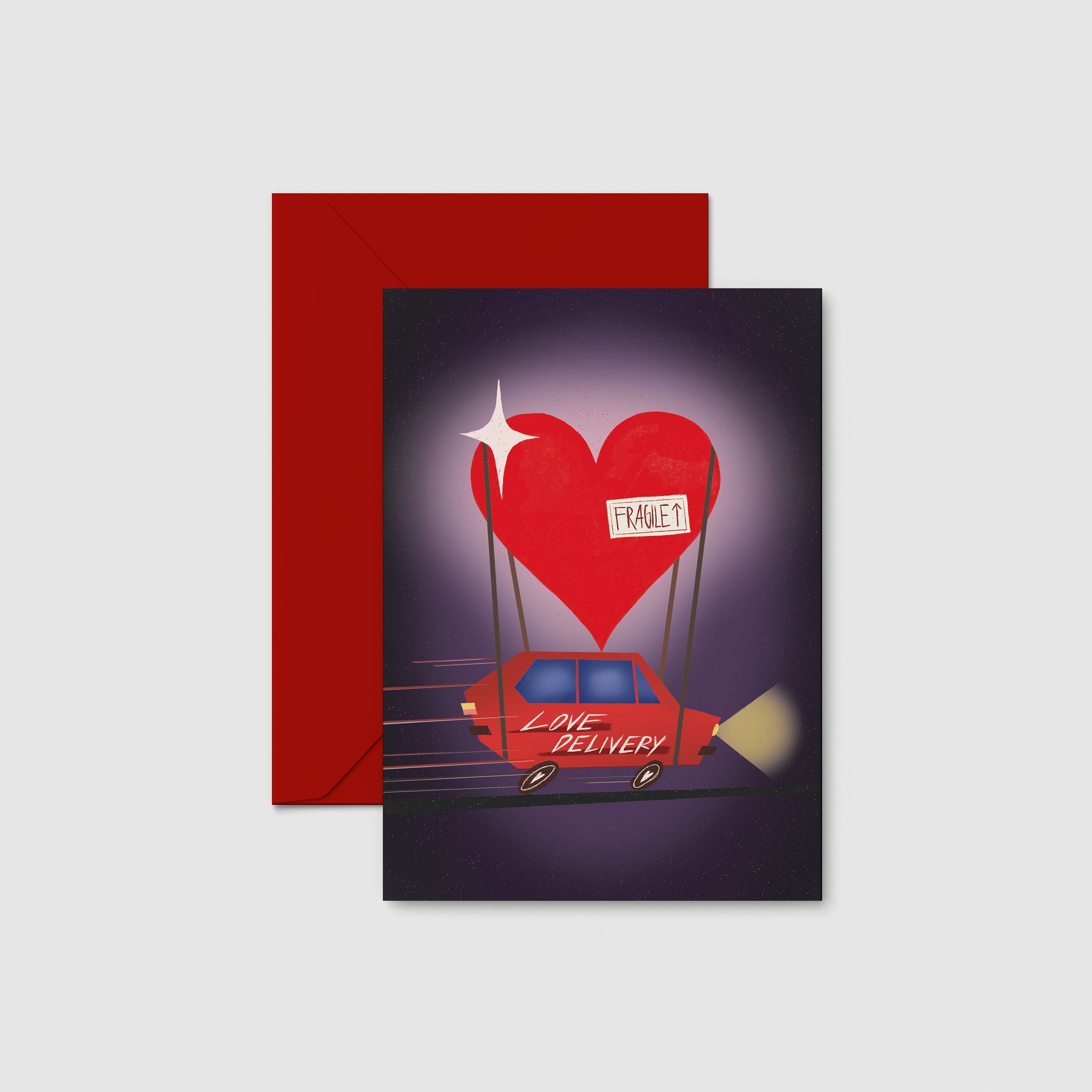 Postkarte „Liebeszustellung“