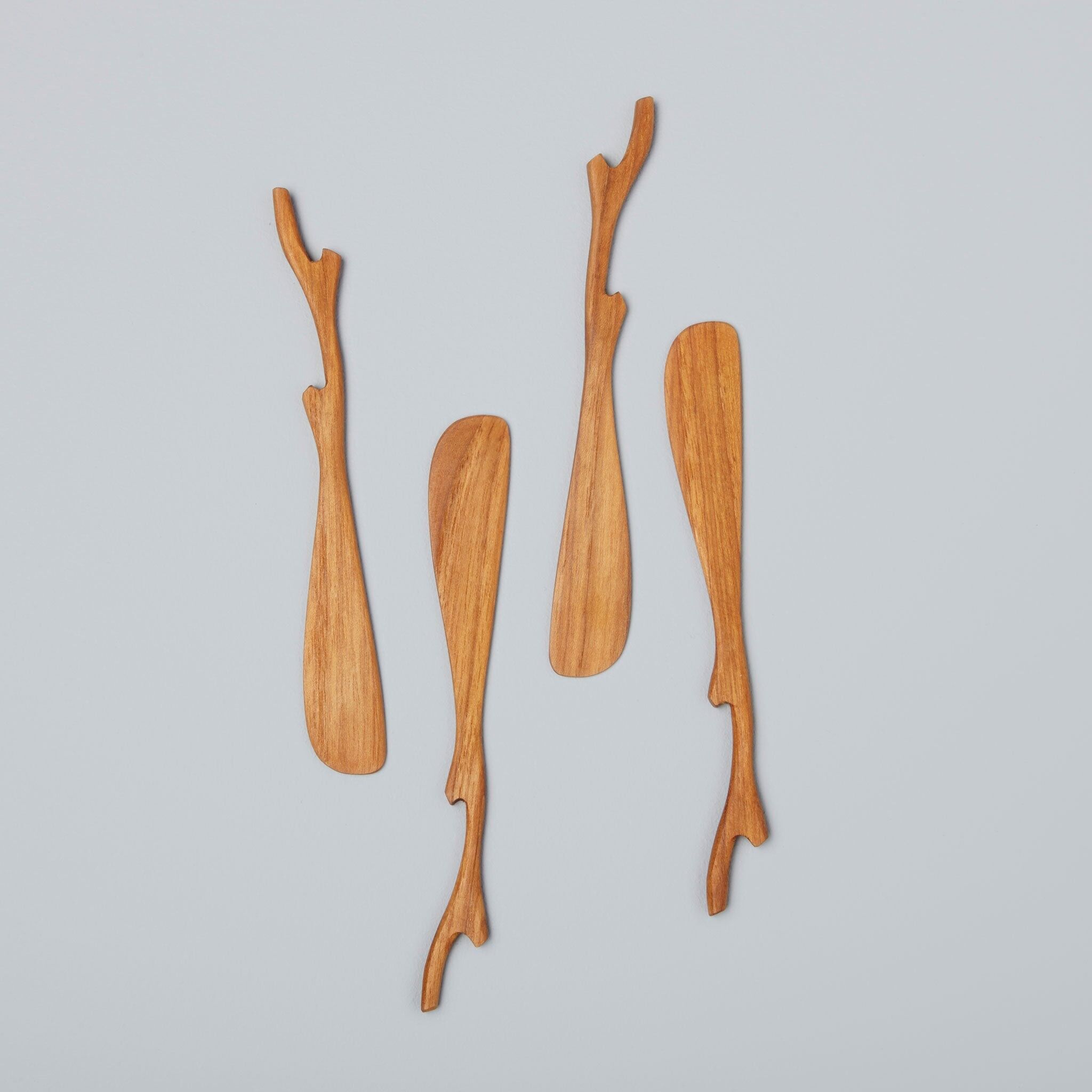 Teak Twig Spreaders, Set of 4