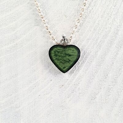 Heart pendant-neckclace - Leaf ,SKU760