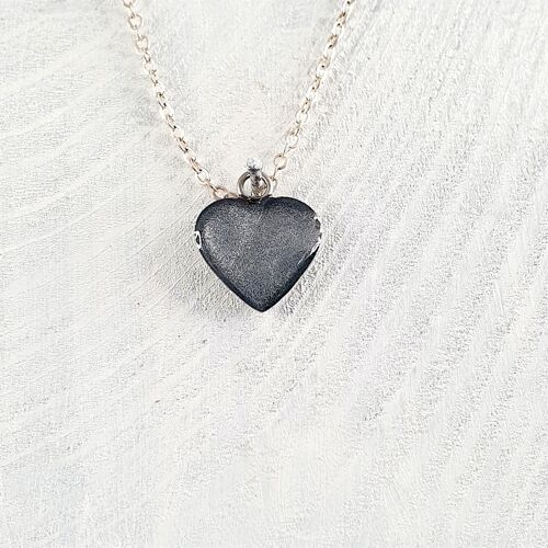 Heart pendant-nekclace - Silver pearl ,SKU762