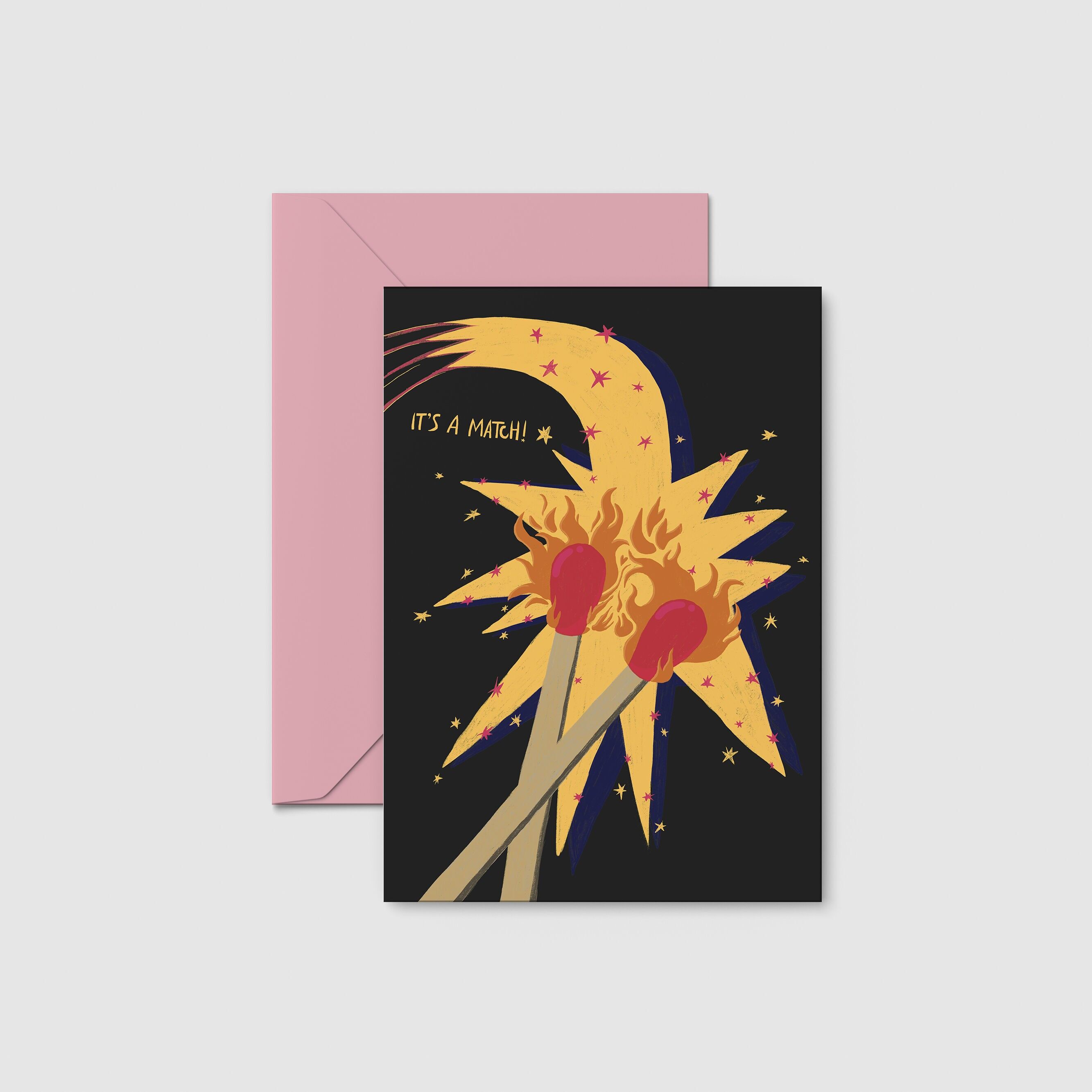 Postkarte „Es passt“