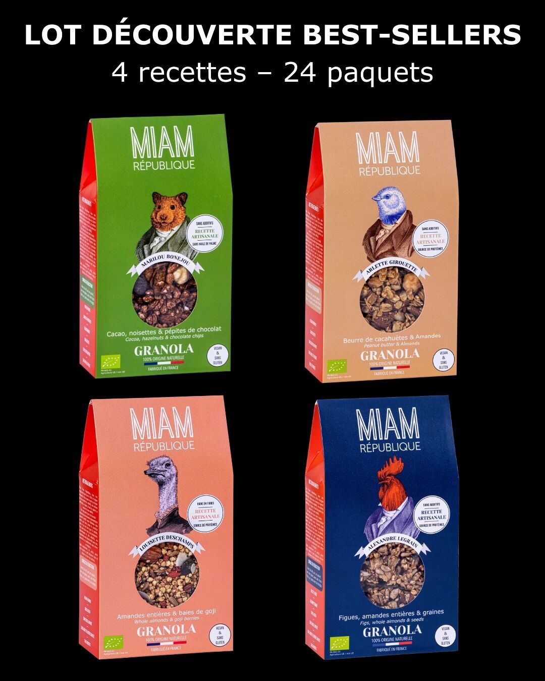 Best-Sellers Discovery Pack – 4 Granolas (24 packs)