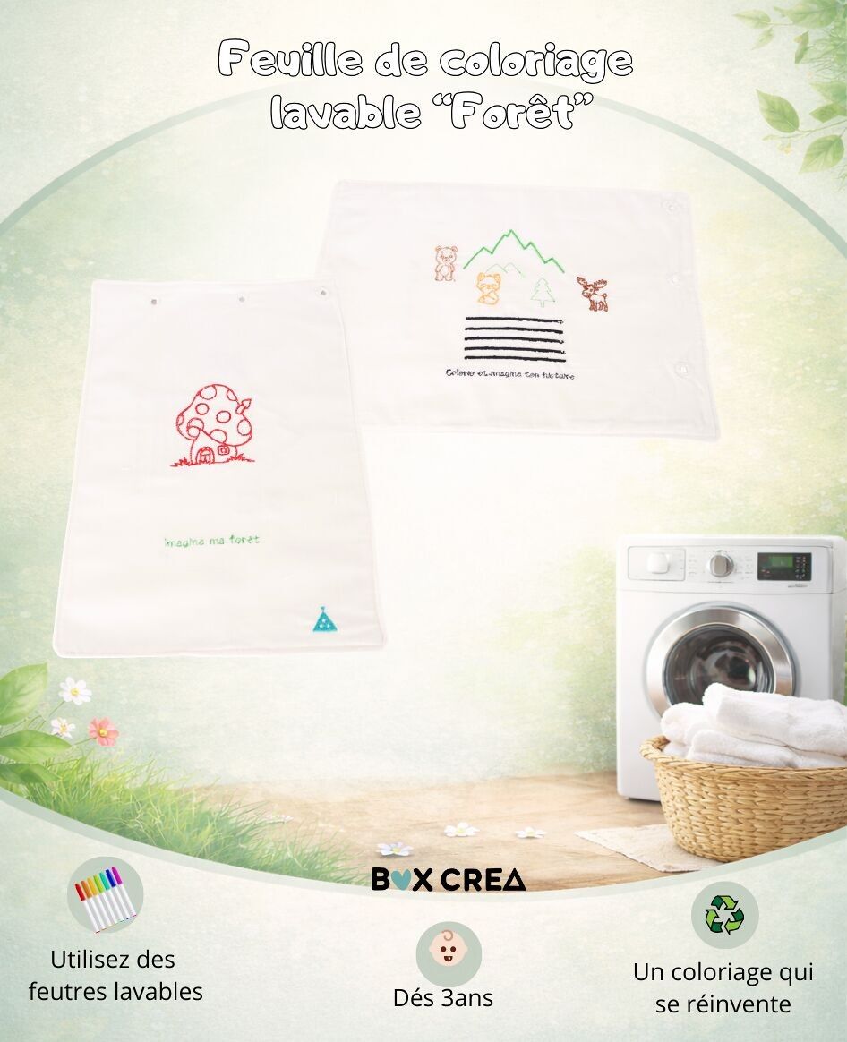 Nachfüllpackung für Malvorlagen zum Thema „Wald“