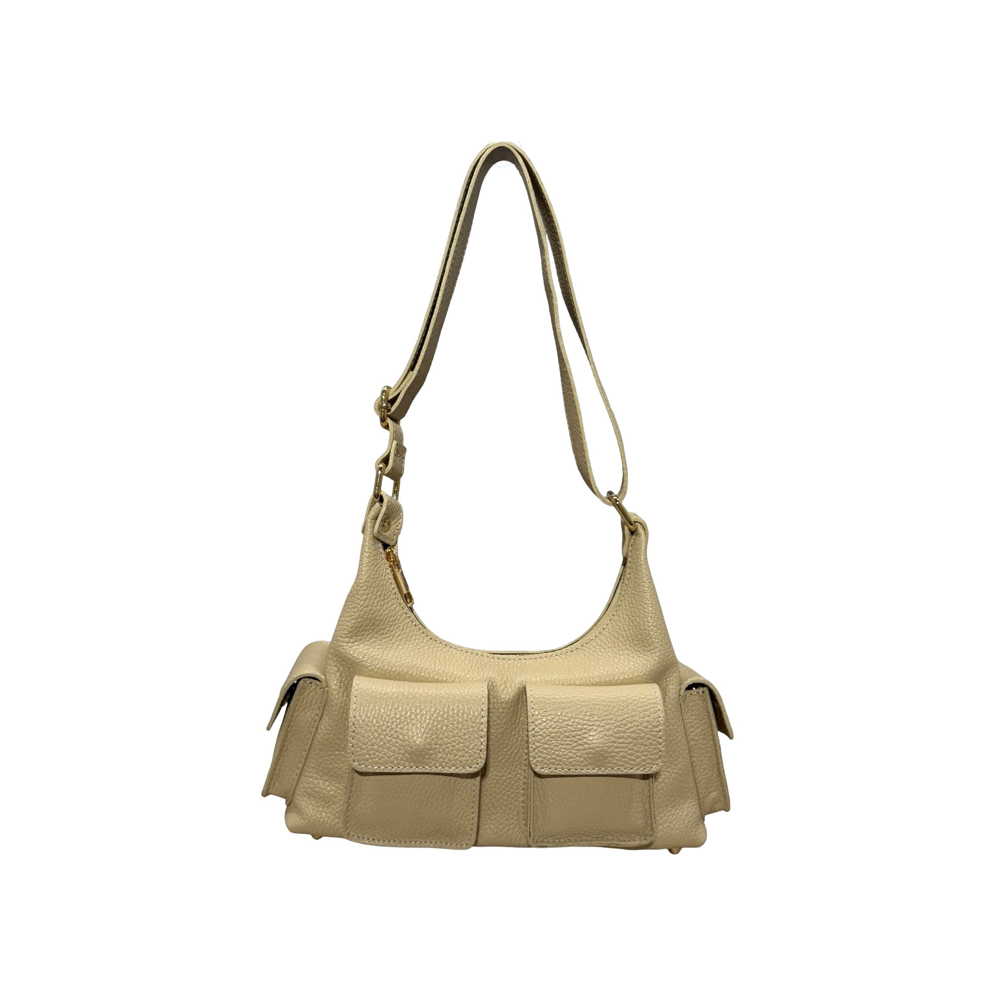 Miltipoche Dollar Grained Leather Bag