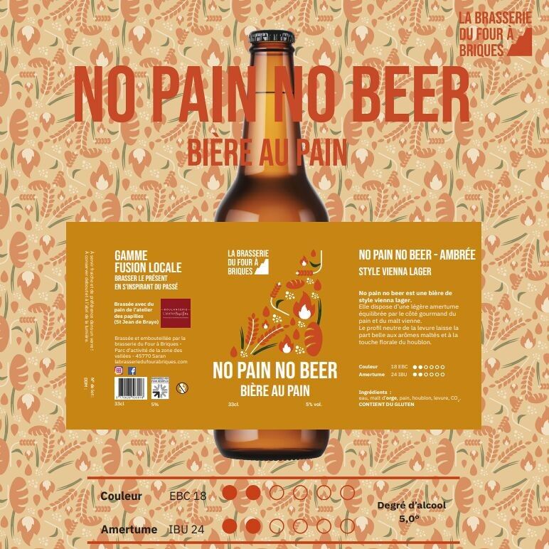 NO PAIN NO BEER - VIENNA LAGER 5° (ambrée)