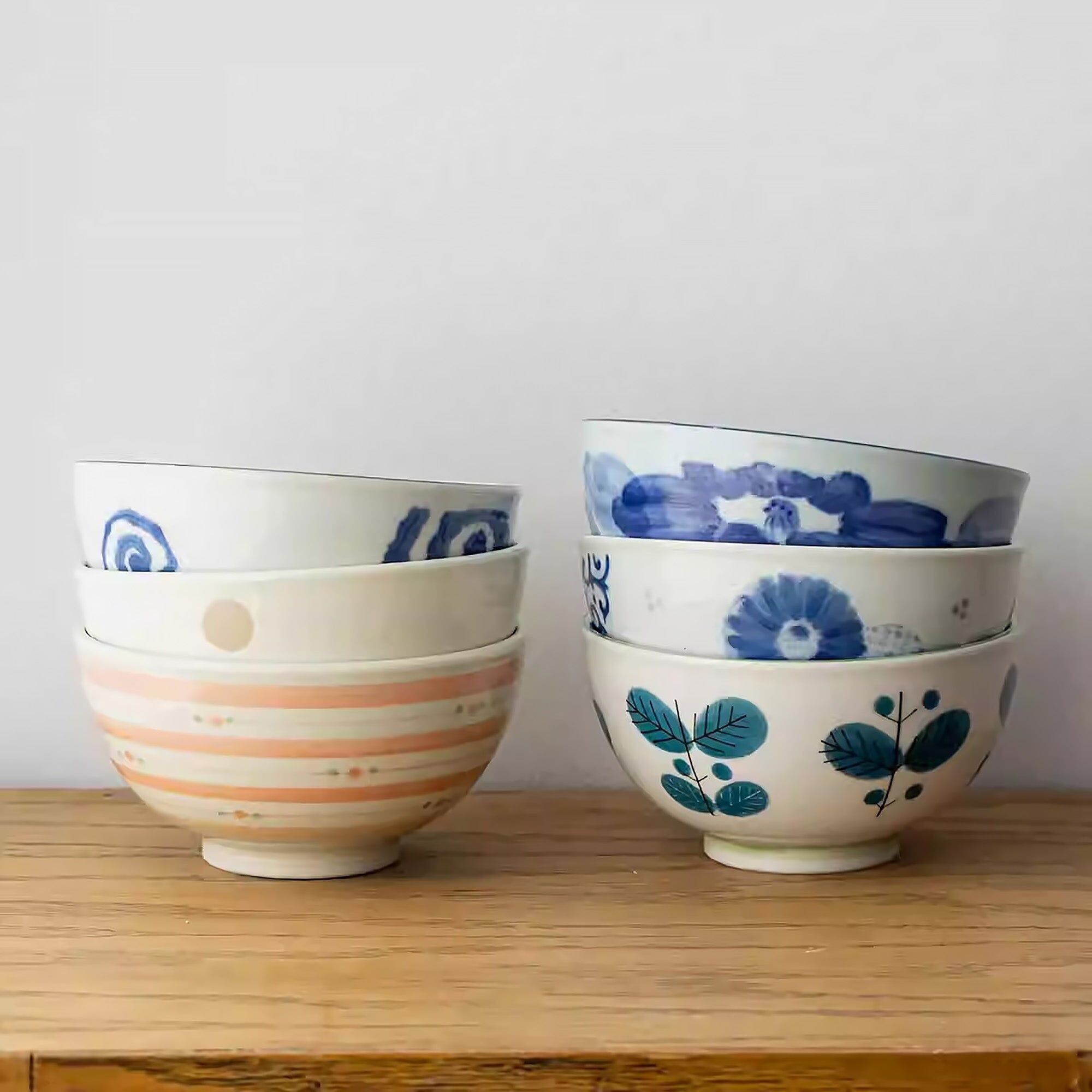Minoyaki ceramic ramen bowl