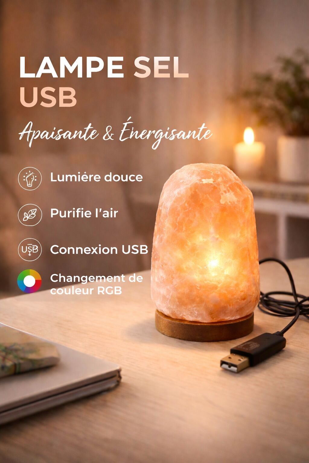🧂 LED Salt Lamp