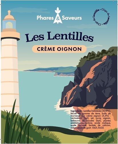 French Lentil Chips Cream and Onions BULK 625g