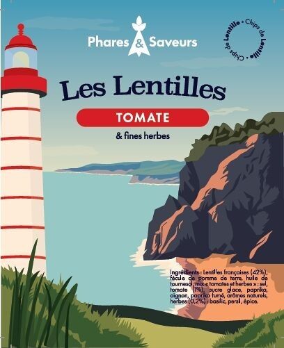 French Lentil Chips TOMATO and FINE HERBS BULK 625g