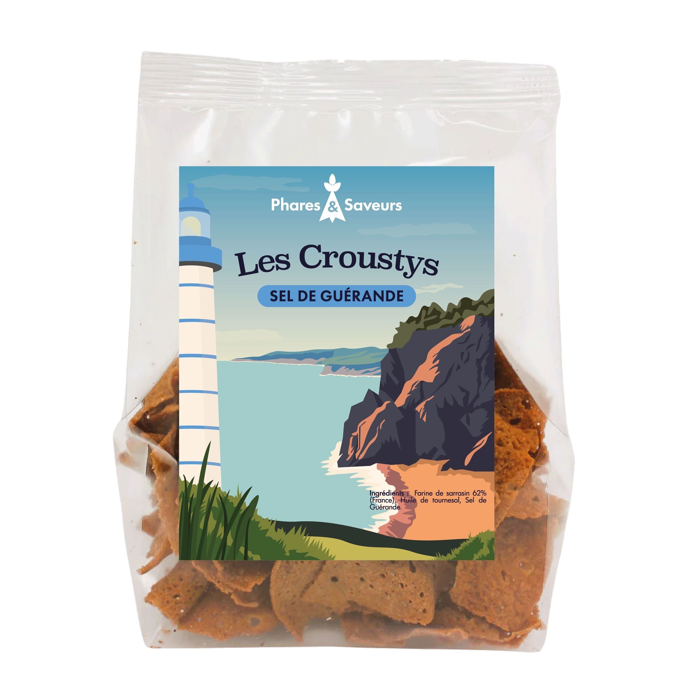 Guérande salt buckwheat crisps 100g