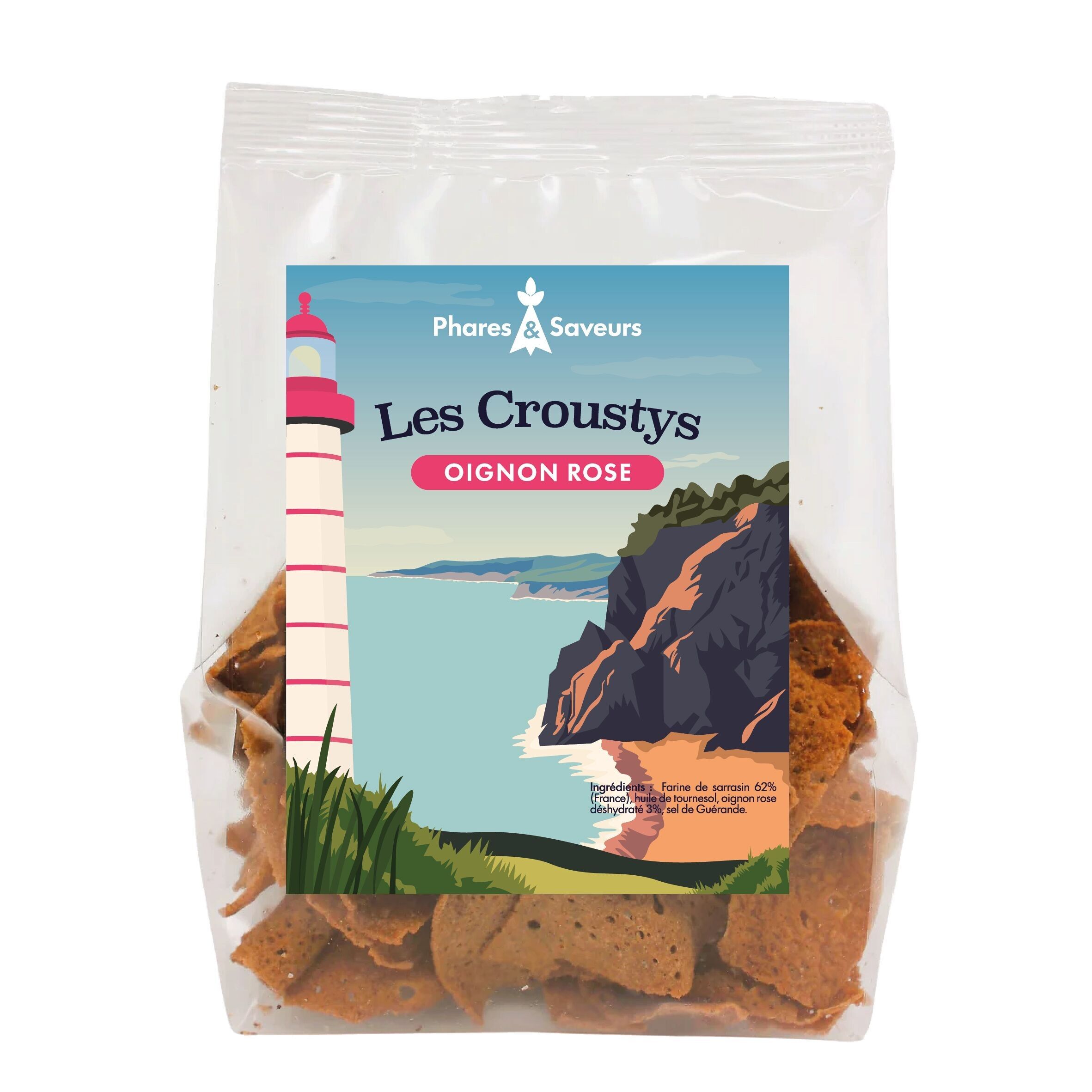 Buckwheat crisps Pink onion 100g