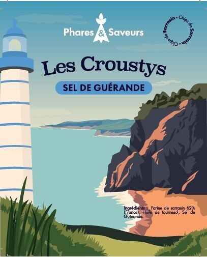Buckwheat crisps with Guérande salt in bulk 1kg