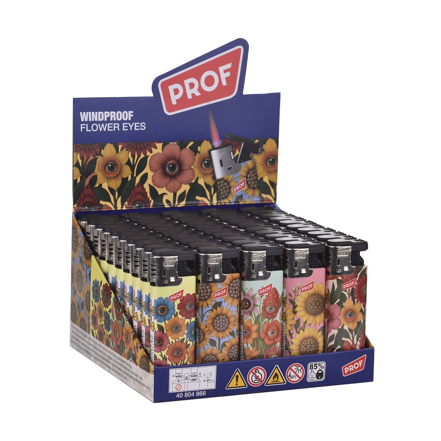Feuerzeuge mit Blumenaugen-Design von BLUEFLAME
