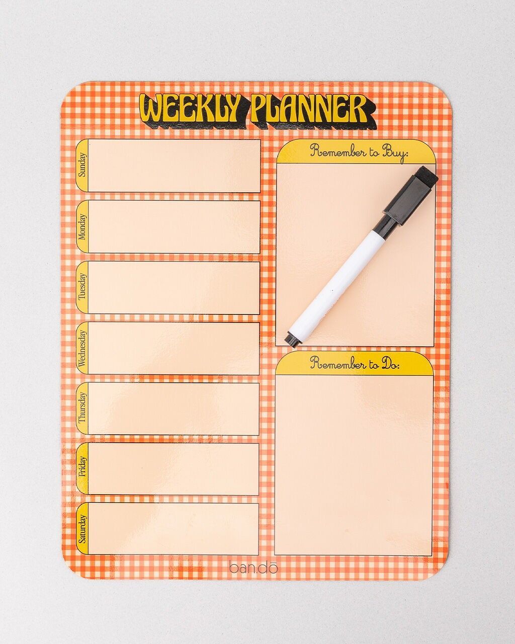 Dry Erase Task Manager
