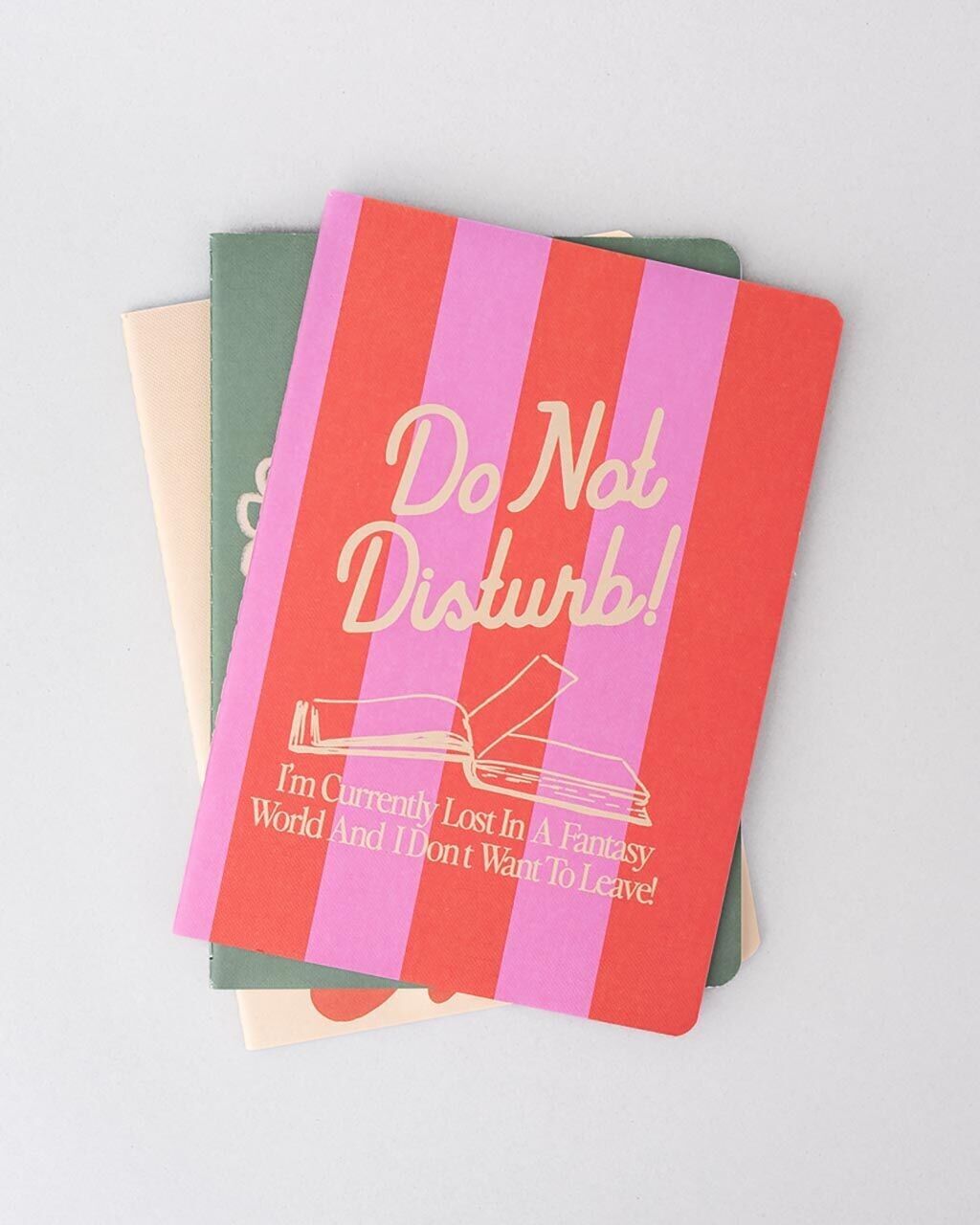 Rough Draft Notebook Set, Pastries and Books