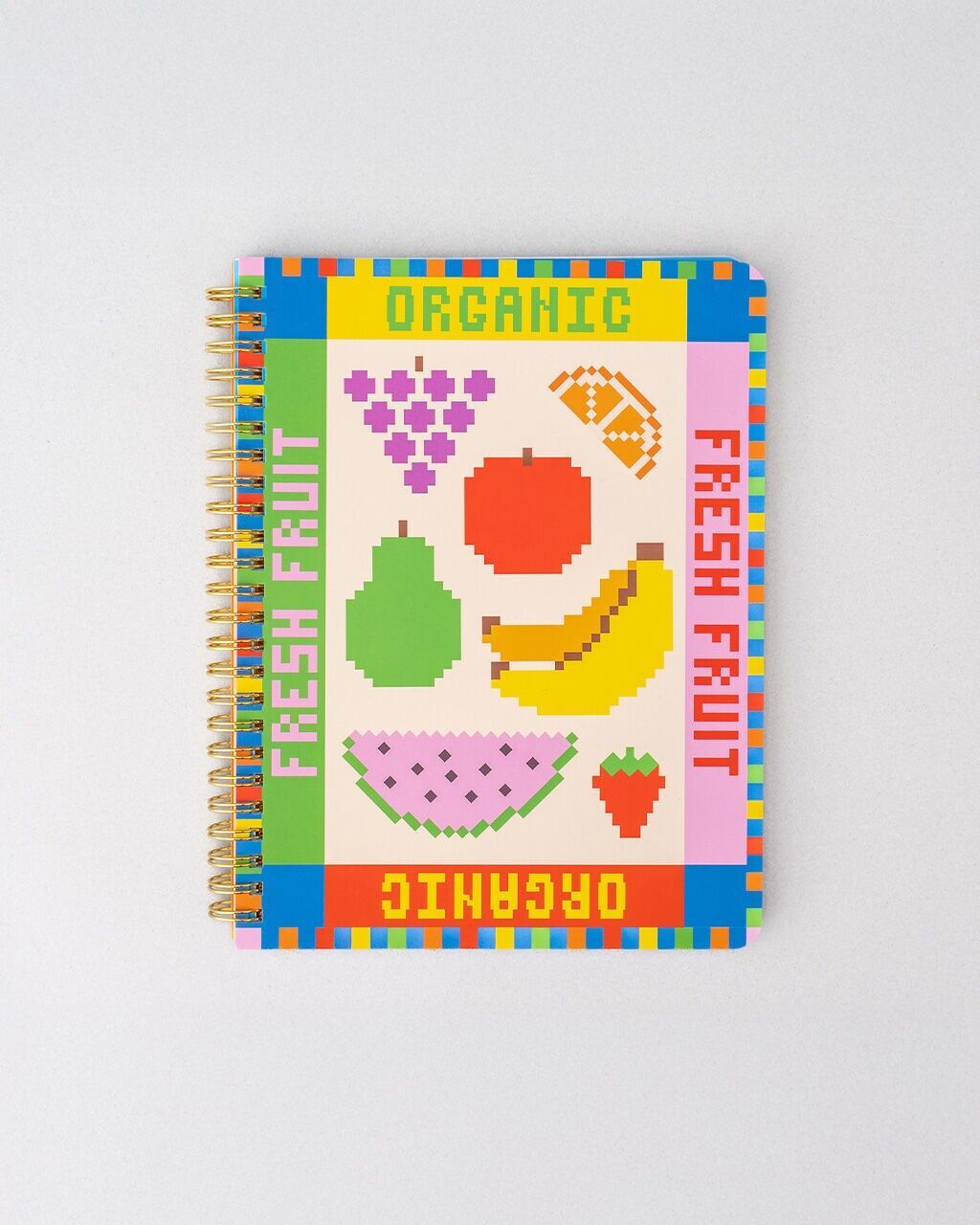 Rough Draft Mini Notebook, Fruit Tiles