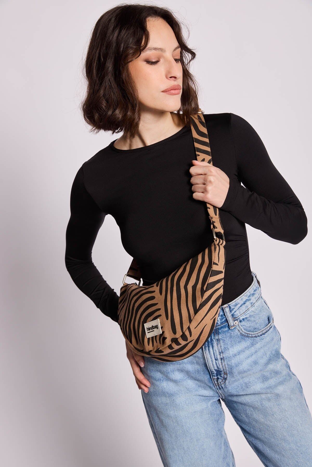 Buy wholesale Andrea Cinnamon Zebra Fanny Pack