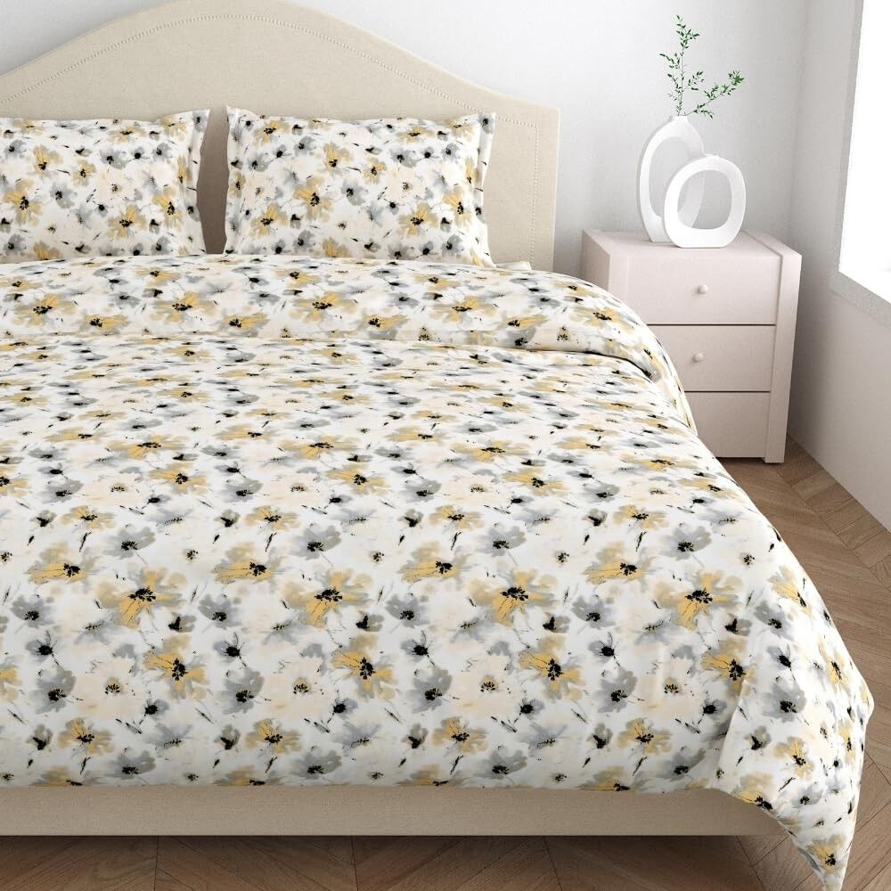 Doppelbett-Bettwäsche-Set – Ultraweiche Baumwolle – Queen-Size, 2 Kissenbezüge | Lichtecht