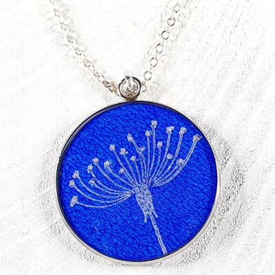 Cow Parsley pendants - cobalt blue ,SKU1380