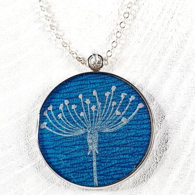 Pendentifs Cow Parsley - Bleu pétrole ,SKU1383