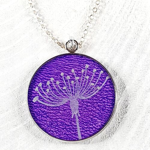 Cow Parsley pendants - purple ,SKU1387