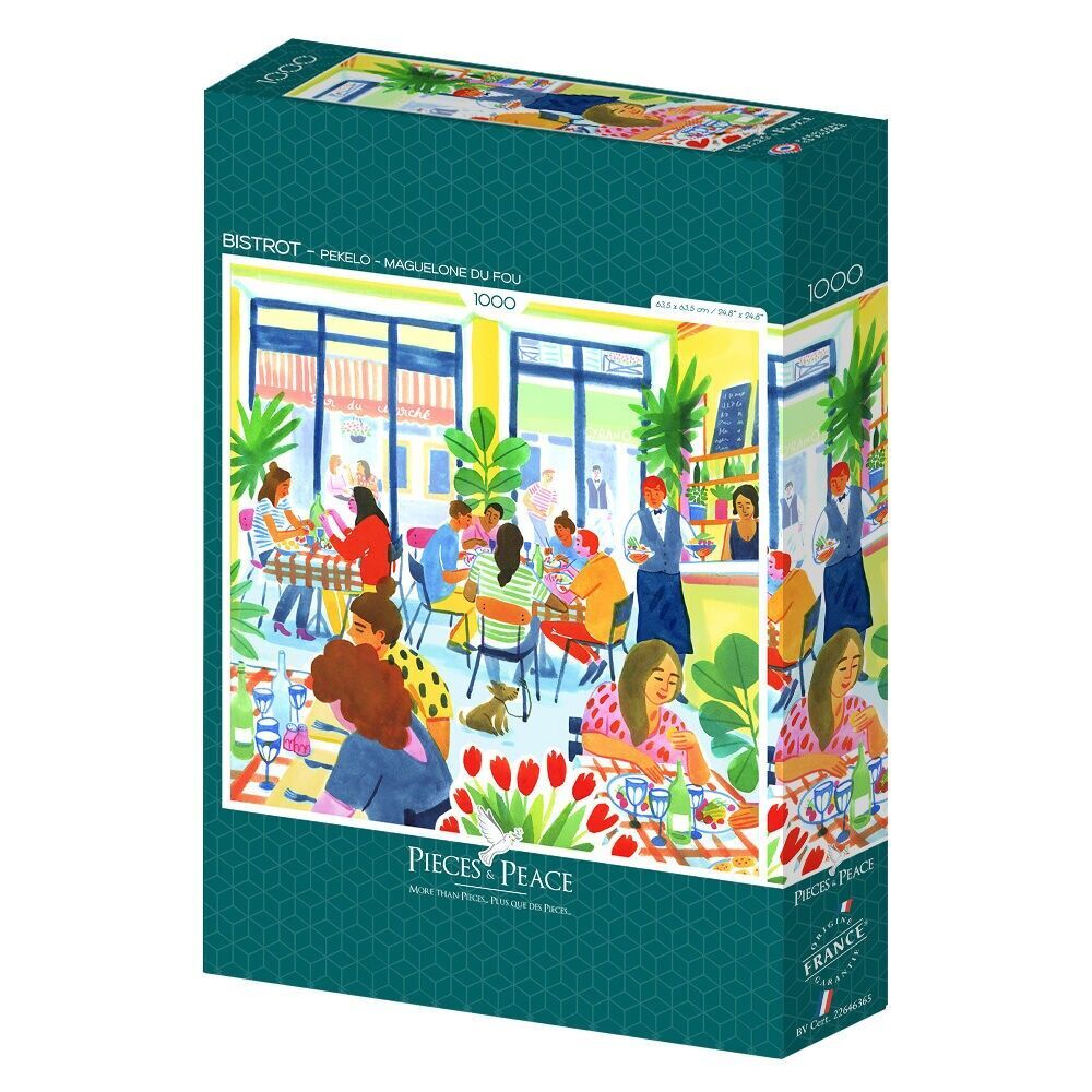 1000 Piece Square Puzzle - Bistro