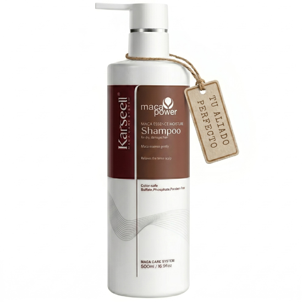 KARSEELL Professional Nourishing Repairing Moisturizing Shampoo with Collagen, Keratin, Argan Oil, and Wheat Protein for Dry, Damaged, Colored Hair - Shine, Softness, Anti-Frizz - Sulfate-Free - 500ml