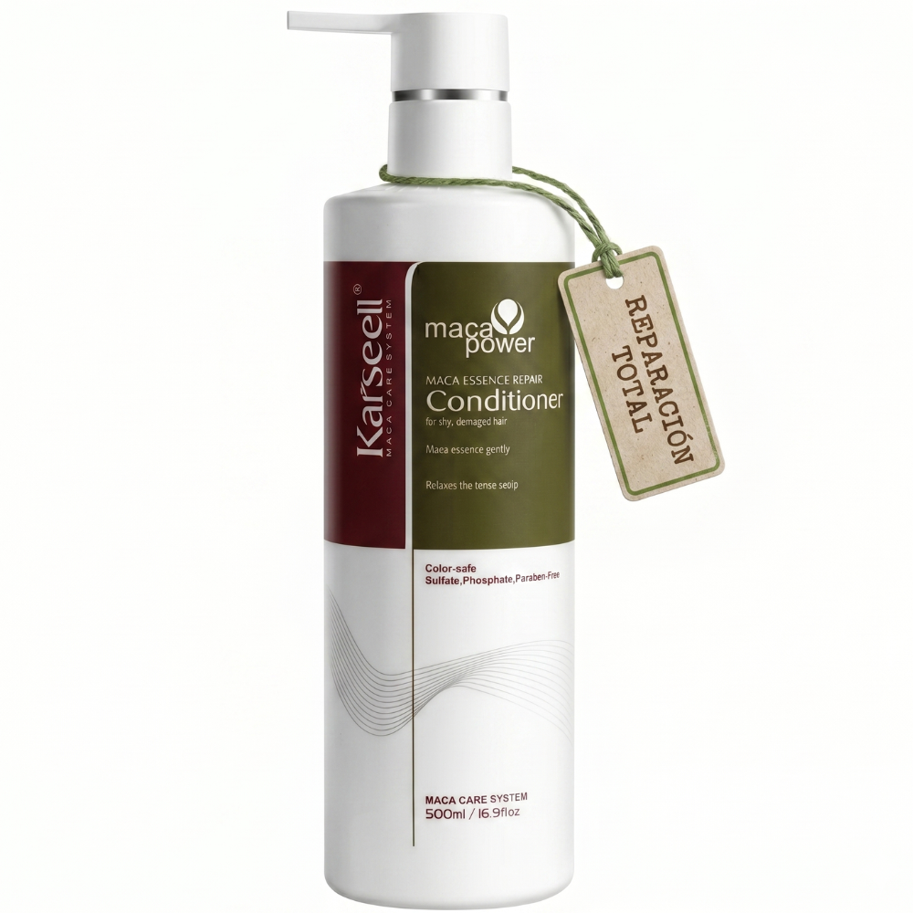 KARSEELL Conditioner with Argan and Macadamia Oil Reconstructing for Dry and Damaged Hair Deep Hydration Anti-Frizz All Hair Types 500 ml.