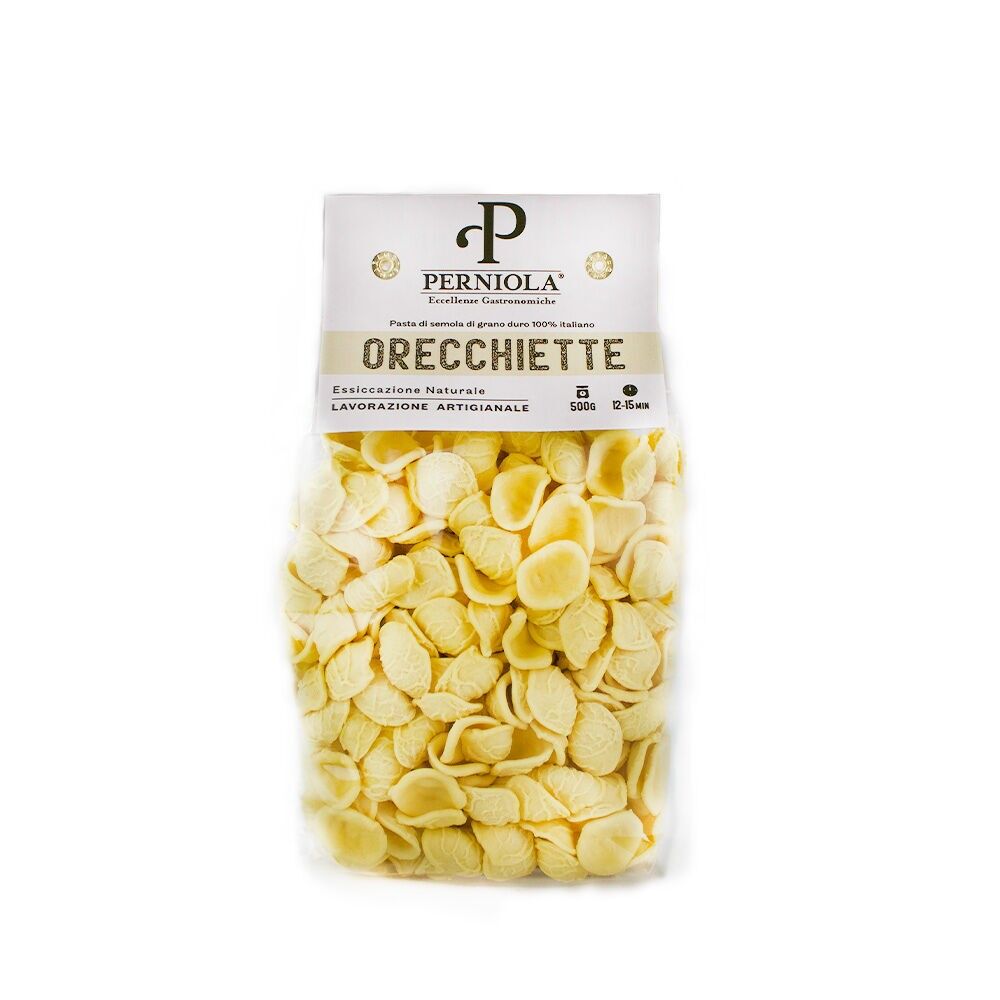 Orecchiette made with 100% Italian durum wheat semolina – 500g