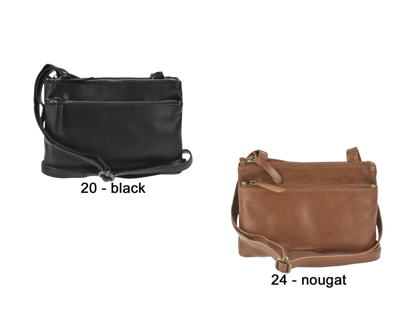 Colombiana RV Shoulderbag 3 zip small black 2510-20