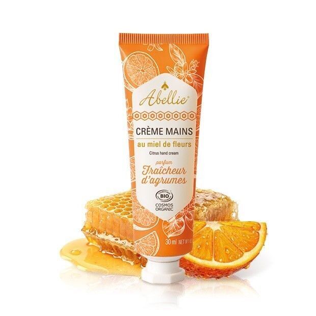 Handcreme mit Blütenhonig und frischem Zitrusduft