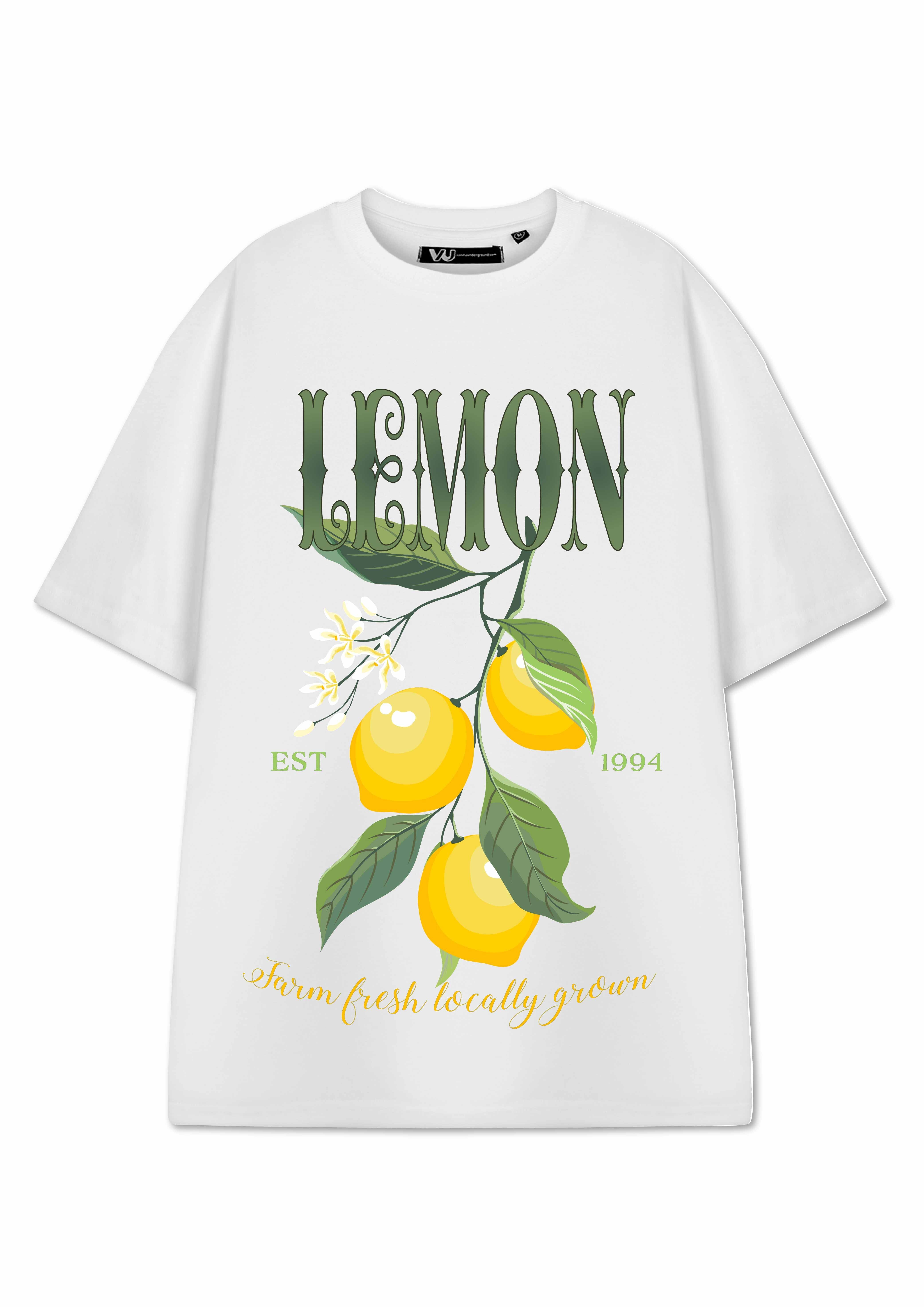 Maglietta a maniche corte da donna Show Me The Merch, colore bianco limone