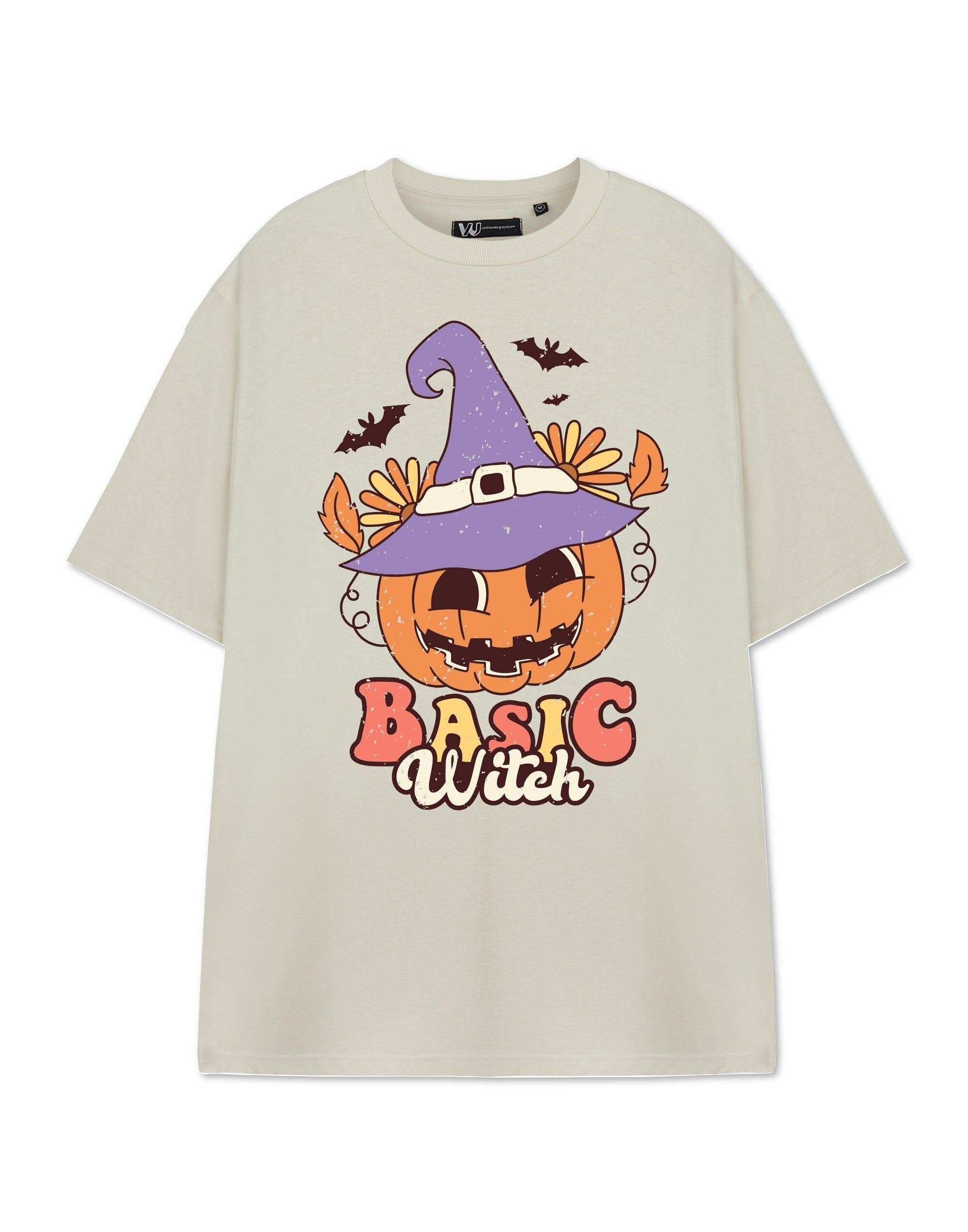 Maglietta a maniche corte da strega beige da donna Show Me The Merch