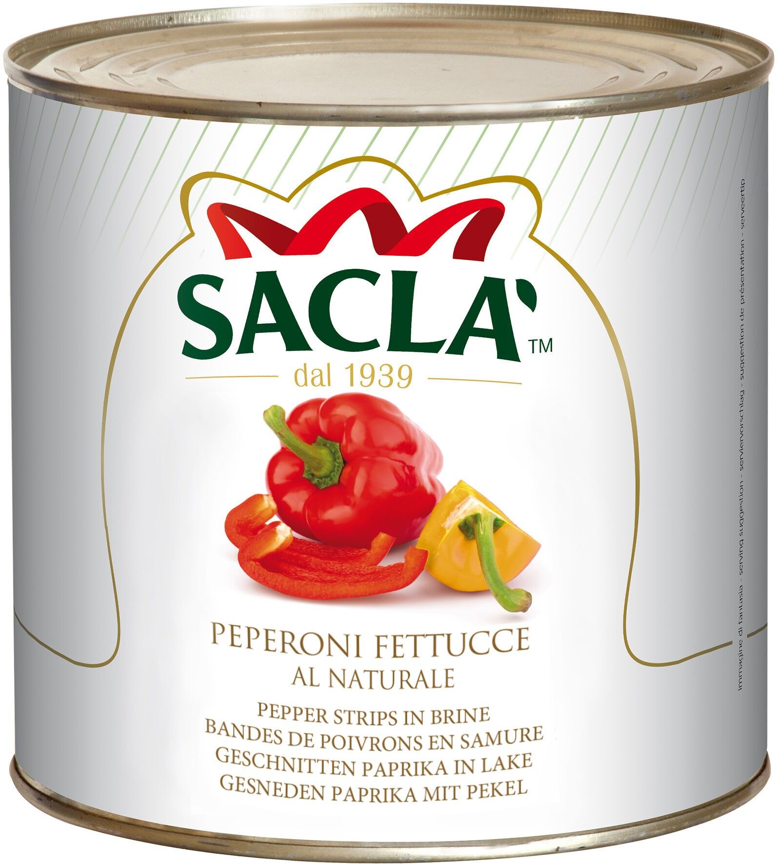 SACLA - Yellow pepper fillets 2.6kg
