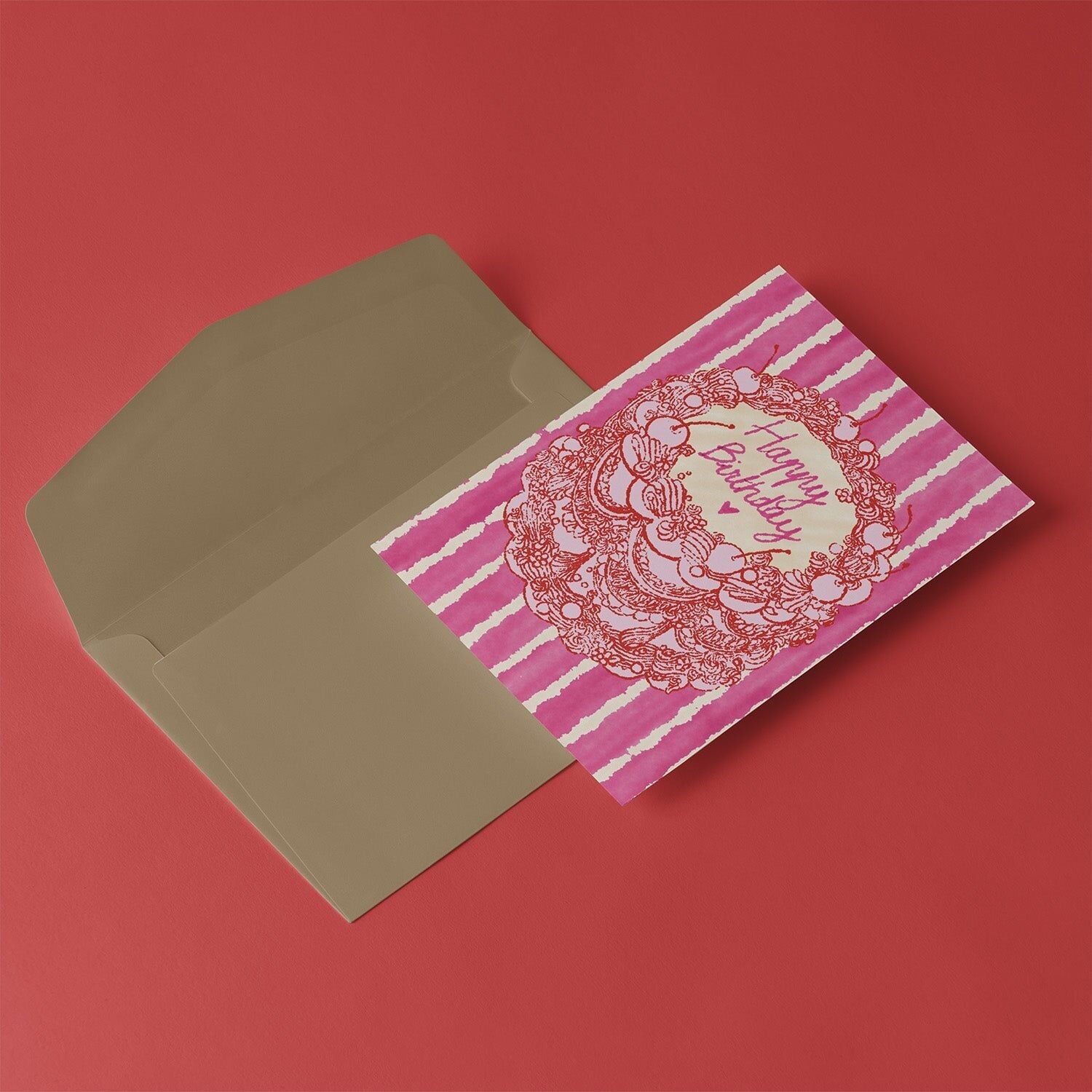 Happy Birthday Cake Card
