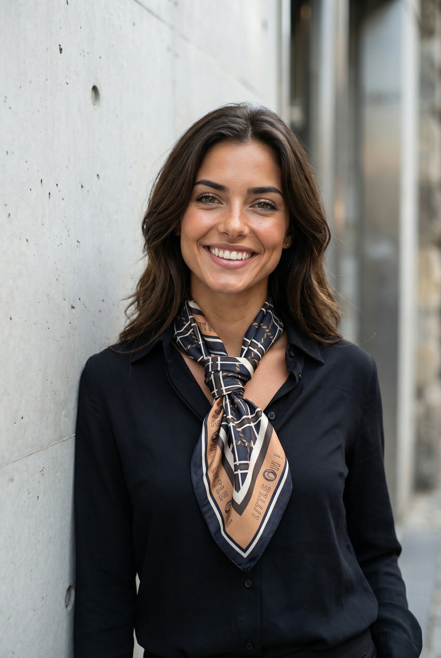 Satin scarf 70x70 ref.9063 - Oxford