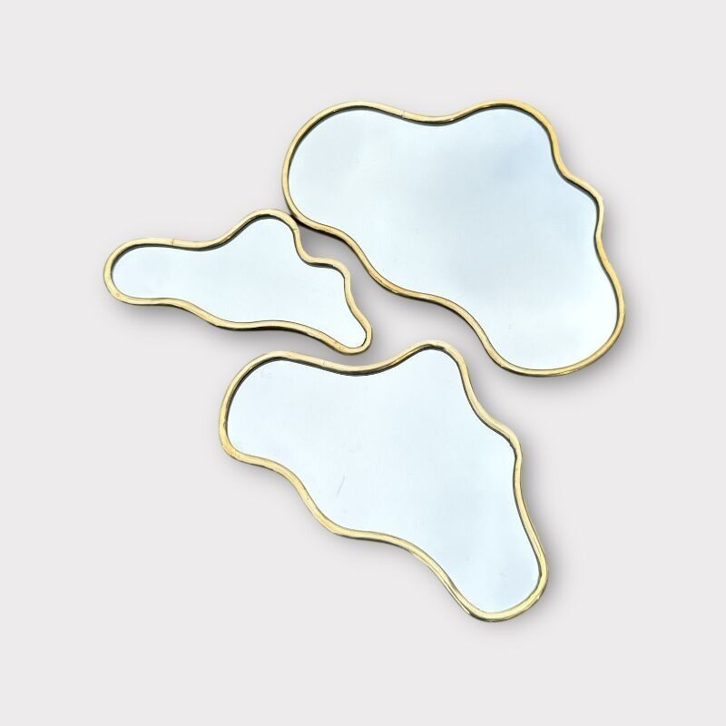 Sky Heart Mirror - Gold | Handmade Moroccan Brass Mirror