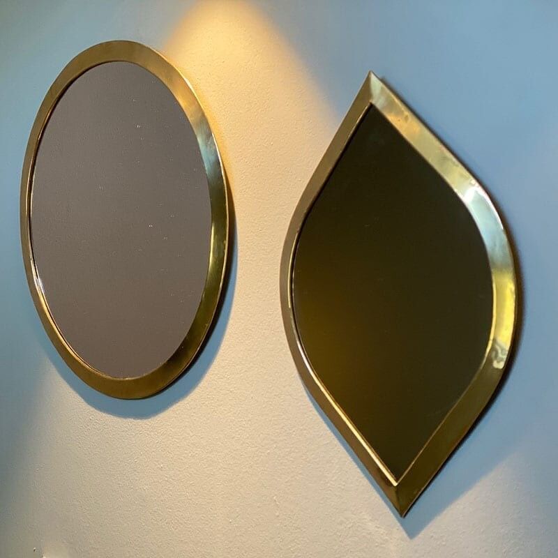 Eye Mirror - Gold | Handmade Moroccan Metal Wall Mirror